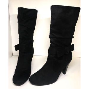 NWT Black Suede Boots